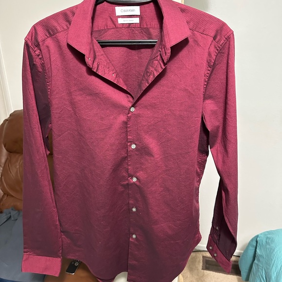 Calvin Klein 15.5 Dress shirt.(Slim Fit/Strech). - Picture 5 of 7